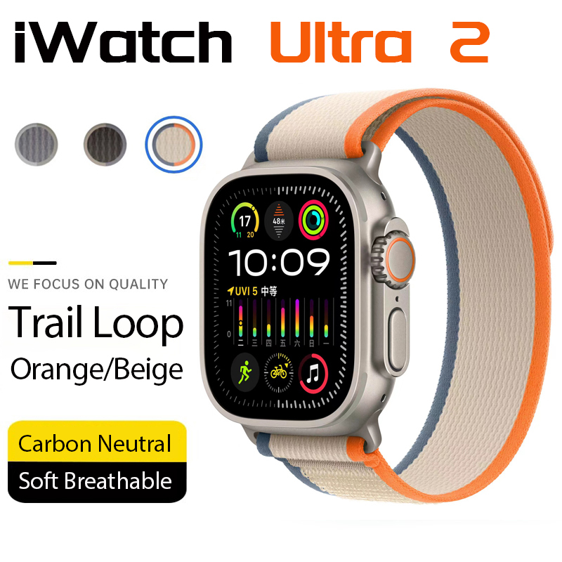 สายนาฬิกาข้อมือไนล่อน กันน้ํา สําหรับ iWatch Ultra 2 49 มม. Series 9 iWatch 45 มม. 41 มม. 44 มม. 40 