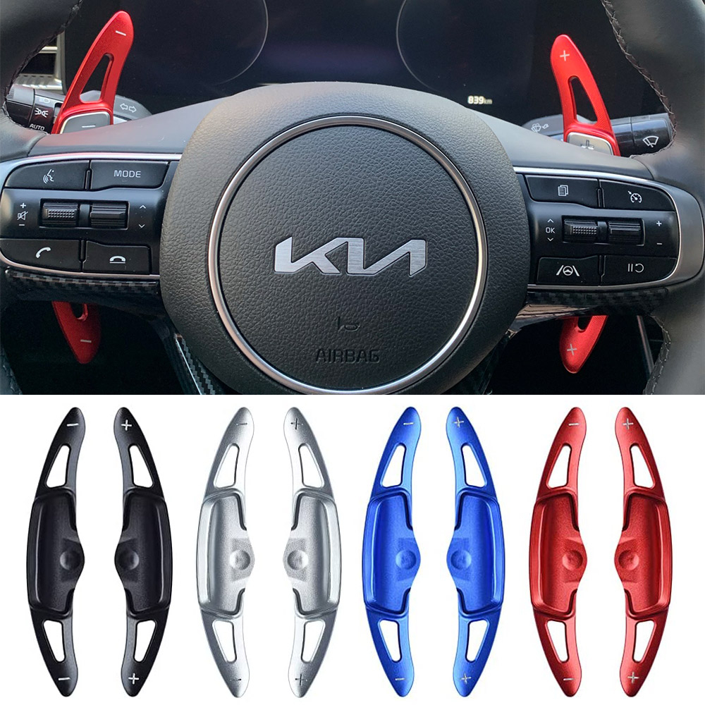 KIA K5 DL3 3rd Gen GT 1.6 Turbo 2.0 2020 2021 2022 พวงมาลัยรถ Shifter Paddle Gear DSG ขยายสติกเกอร์ร