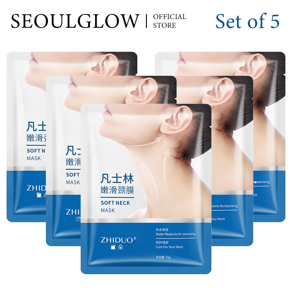 VASELINE มาสก์วาสลีน ดูแลคอ ลดริ้วรอย ลดริ้วรอย ต่อต้านริ้วรอย นุ่ม เรียบเนียน 5 ชิ้น