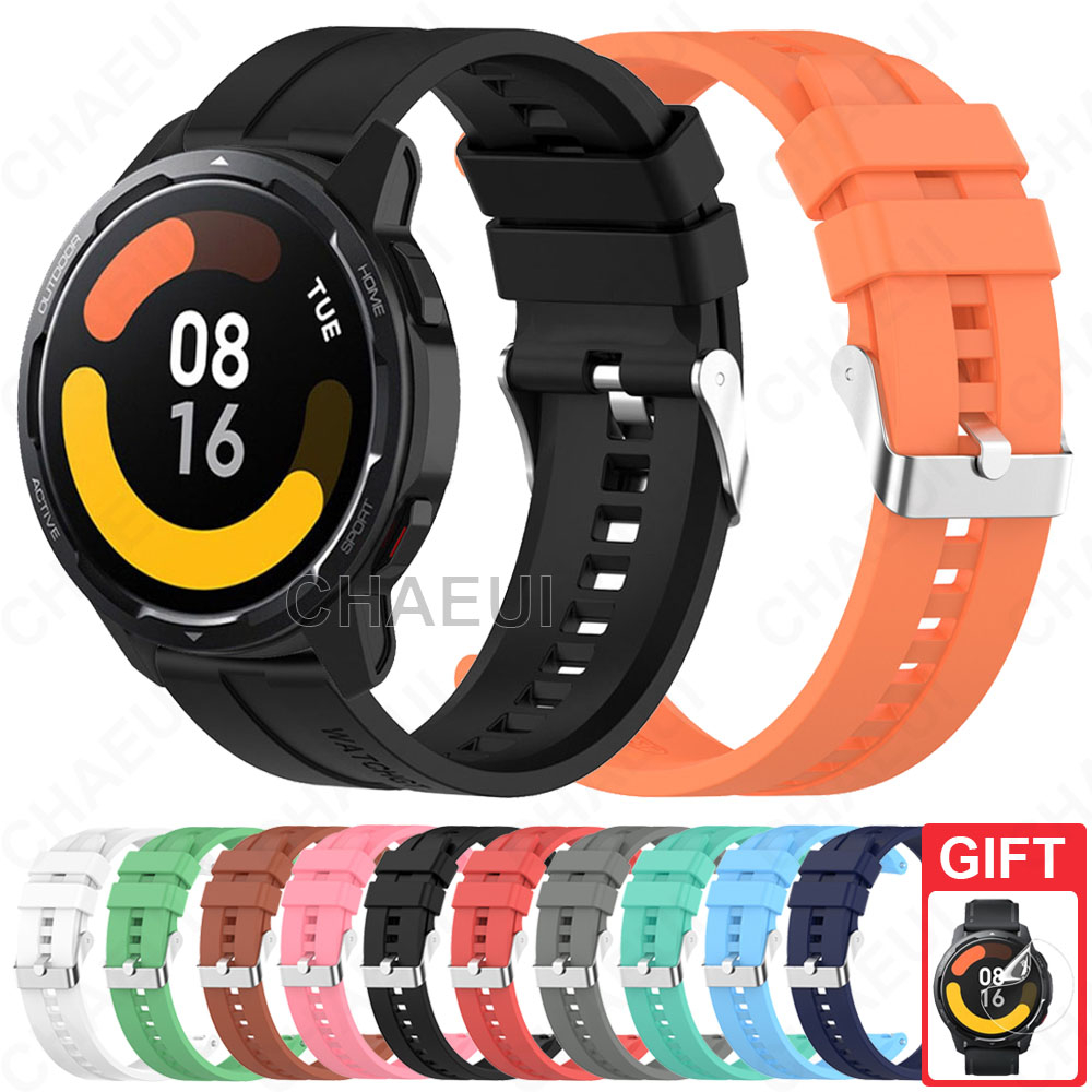 สายรัดซิลิโคนอุปกรณ์เสริมสร้อยข้อมือสําหรับ Xiaomi Watch 5 / S4 / S3 / 2 Pro / S1 Active / S1 Pro / Mi Watch