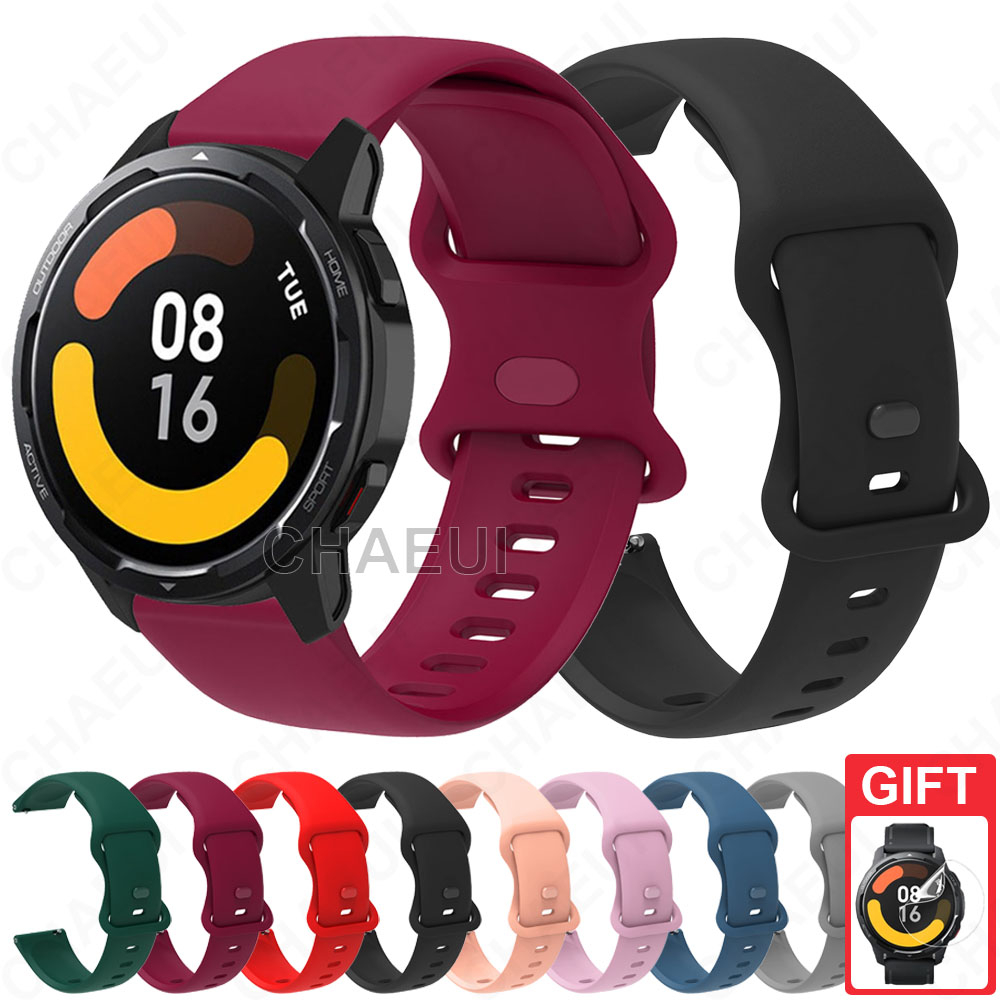 สายรัดซิลิโคนอุปกรณ์เสริมสร้อยข้อมือสําหรับ Xiaomi Watch S5 / 5 / S4 / S3 / 2 Pro / S1 Active / S1 Pro / Mi Watch Color