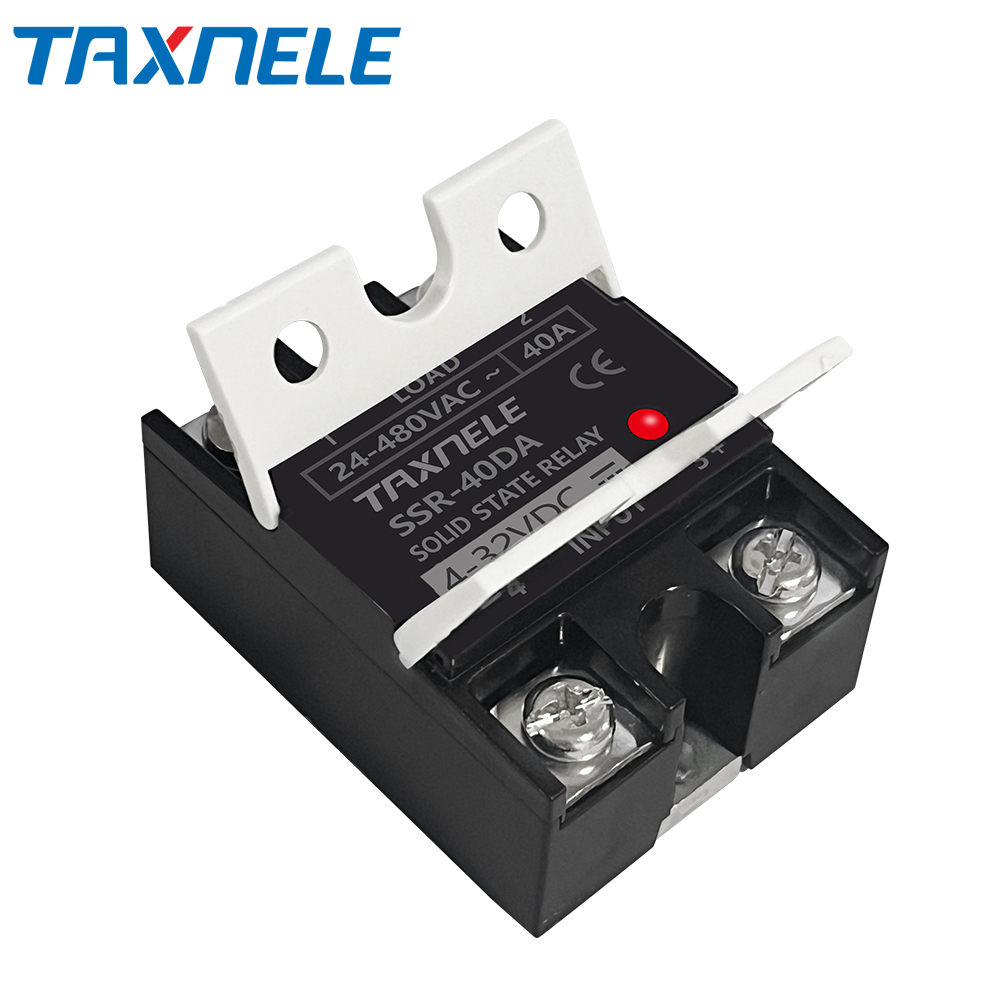 Taxnele DC To AC SSR 40DA SSR 25DA 10DA Solid State Relay 4-32VDC อินพุต 24-480VAC เอาต์พุต