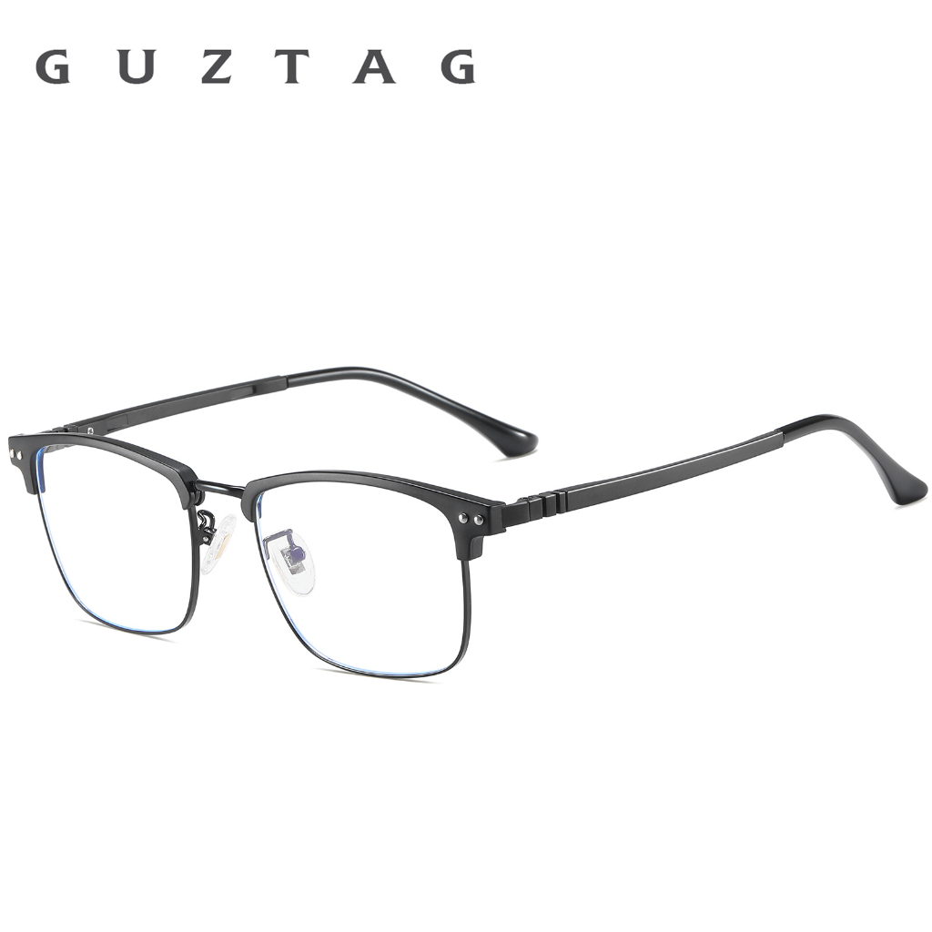 Guztag แว่นตาป้องกันแสงสีฟ้า ป้องกันความเมื่อยล้า แฟชั่น สําหรับผู้ชาย ผู้หญิง G52016