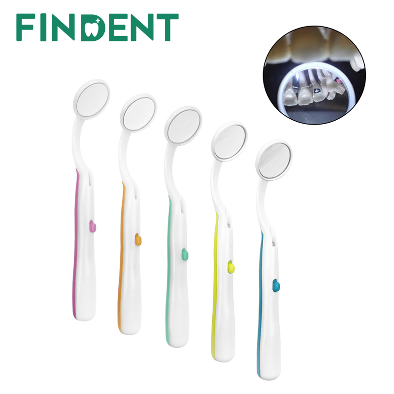 กระจกมองฟัน พร้อมไฟ LED ป้องกันหมอก 1 ชิ้น สําหรับดูแลช่องปาก