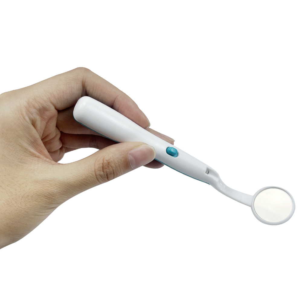 กระจกมองฟัน พร้อมไฟ LED ป้องกันหมอก 1 ชิ้น สําหรับดูแลช่องปาก - รูปที่ 3