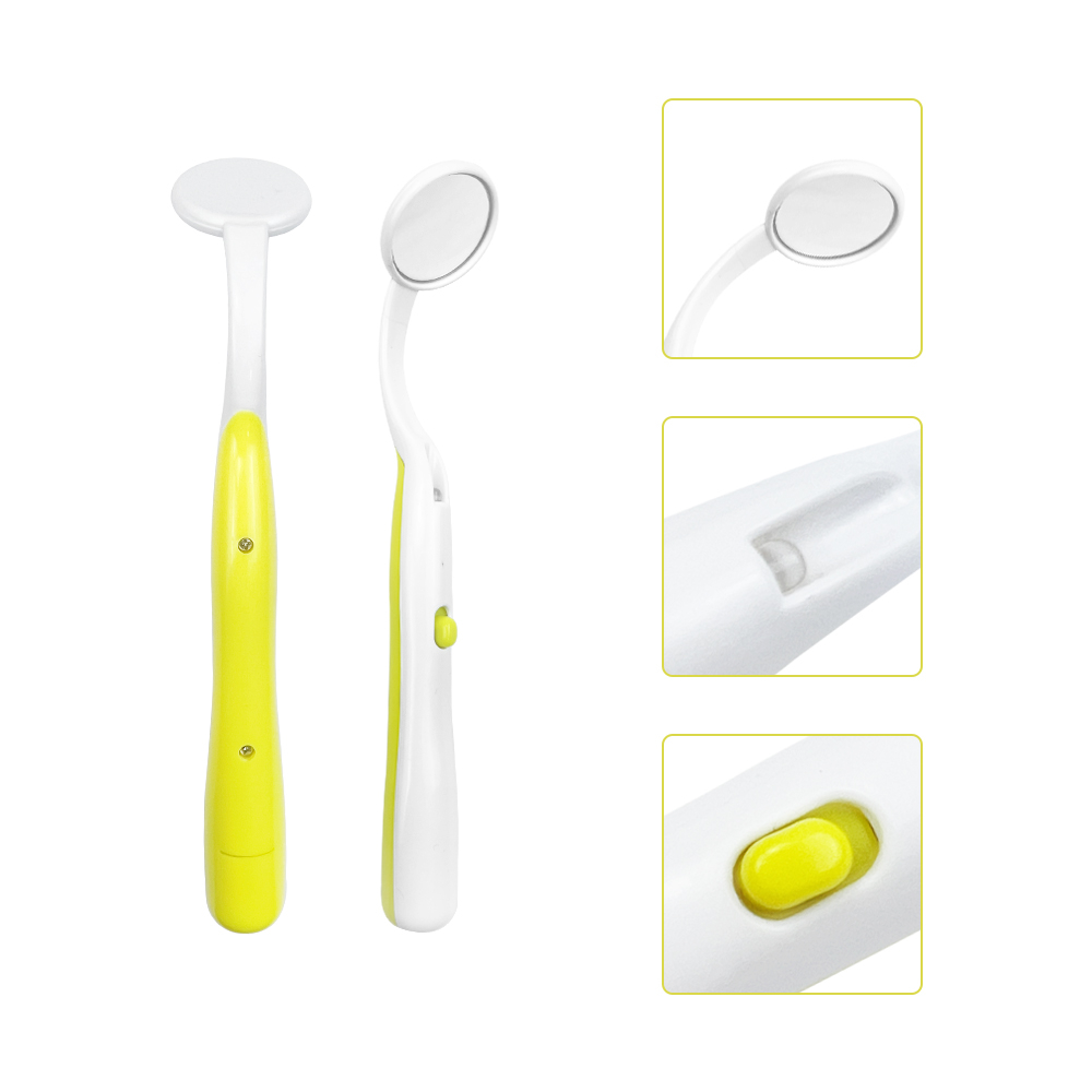 กระจกมองฟัน พร้อมไฟ LED ป้องกันหมอก 1 ชิ้น สําหรับดูแลช่องปาก - รูปที่ 7