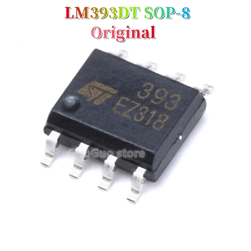 LM393 SOP-8 10 ชิ้น LM393DT SOP8 393 SMD Dual แรงดันไฟฟ้า Comparator ชิป IC ใหม่ pxy
