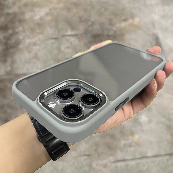 (Metal lens/Acrylic transparent hard case/Transparent) เคส compatible for iphone 11 12 13 14 15 Pro Max case