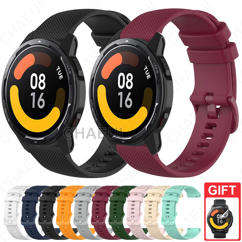 สายรัดซิลิโคนอุปกรณ์เสริมสร้อยข้อมือระบายอากาศสําหรับ Xiaomi Watch S5 / 5 / S4 / S3 / 2 Pro / S1 Active / S1 Pro / Mi Watch Color