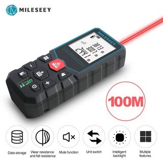 Mileseey เครื่องวัดระยะ เลเซอร์วัดระยะ 40/60/80/100 เมตร เครื่องวัดระยะเลเซอร์ขนาดพกพา