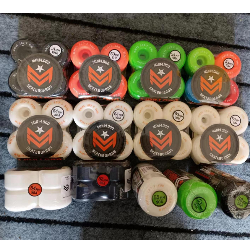 Minilogo ล้อสเก็ตบอร์ด แบบเอียงคู่ 101a 90A 95A 60 มม. 4 ชิ้น