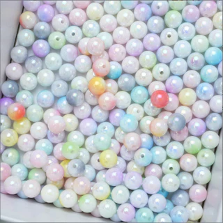 ลูกปัดทรงกลม แฮนด์เมด DIY สําหรับทําเครื่องประดับ