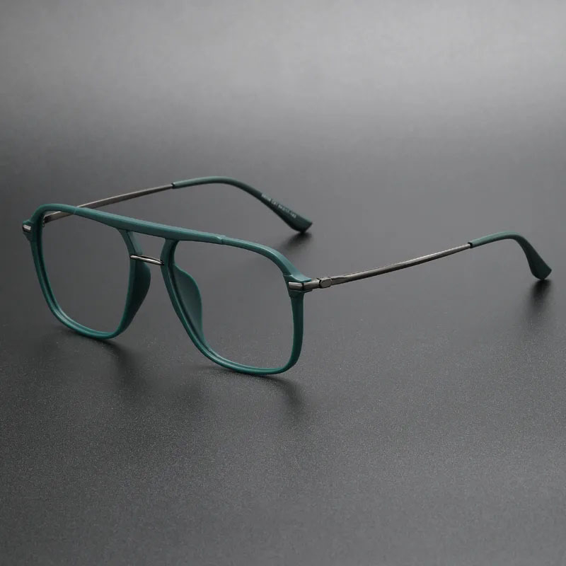 แฟชั่น Double Beam กรอบแว่นตา Unisex กรอบแว่นตาแผ่นแว่นตาขนาดใหญ่ 68098
