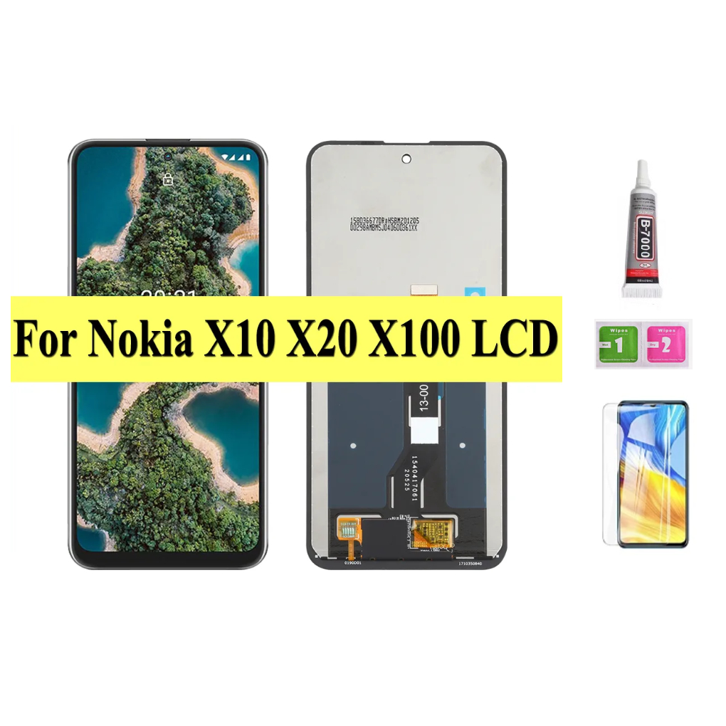LCD กรอบสําหรับ Nokia X10 X20 X100 จอแสดงผล LCD พร้อมหน้าจอสัมผัสจอแสดงผล Digitizer