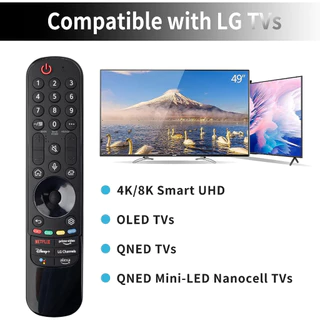 Yosun รีโมตคอนโทรล LG แบบเปลี่ยน สําหรับสมาร์ททีวี LG AN-MR22GA (ไม่มีฟังก์ชั่นควบคุมด้วยเสียง หรือตัวชี้) สําหรับ 2022-2019 LG TVs,OLED,QNED,NANOCell เป็นต้น
