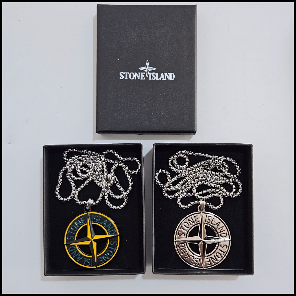 สินค้าพร้อมส่ง ST0NE lSL@ND สร้อยคอจี้สไตล์สตรีทแวร์อเมริกัน เครื่องประดับสำหรับผู้ชายและผู้หญิง