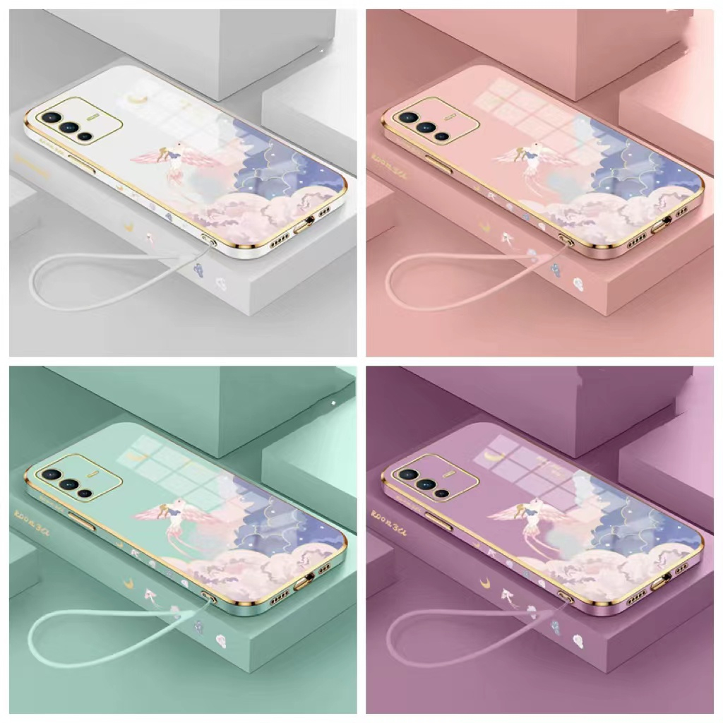 เคส Vivo Y17 Y15 Y12 Y72 5G Y52 5G Y79 V7 Plus V7 Y66 Y67 Y65 V5 V5S V5 Lite Electroplated พนมเปญ Creative Anti Drop เมฆ Flybird กรณีโทรศัพท์