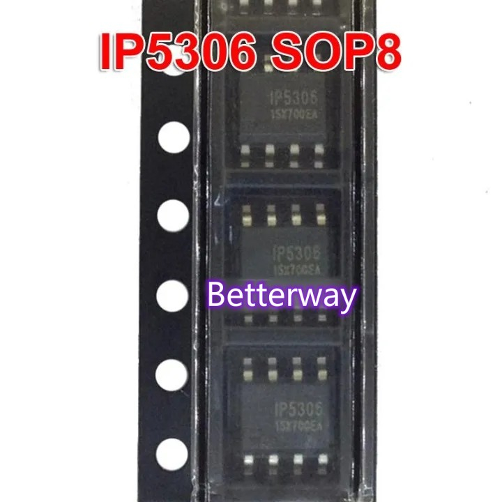 10pcs IP5306 SOP8 IP 5306 ESOP-8 SMD โทรศัพท์มือถือ SOC ชาร์จชิป IC ใหม่บน