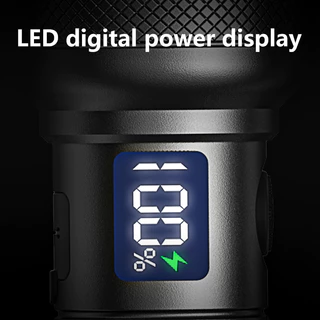 SmilingShark SD8110 ไฟฉาย LED M60 6000lm Type-C ซูมได้ 5 โหมด พร้อมจอแสดงผลดิจิทัล LED กันน้ํา สําหรับตั้งแคมป์ เดินป่า ทํางาน