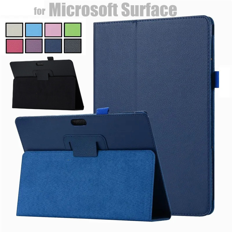 PU Leather Case For Microsoft Surface Pro 4 5 6 7 8 12.3 13 Flip Stand Cover Case For Surface Go 1 2 3 10.5 Tablet Shell