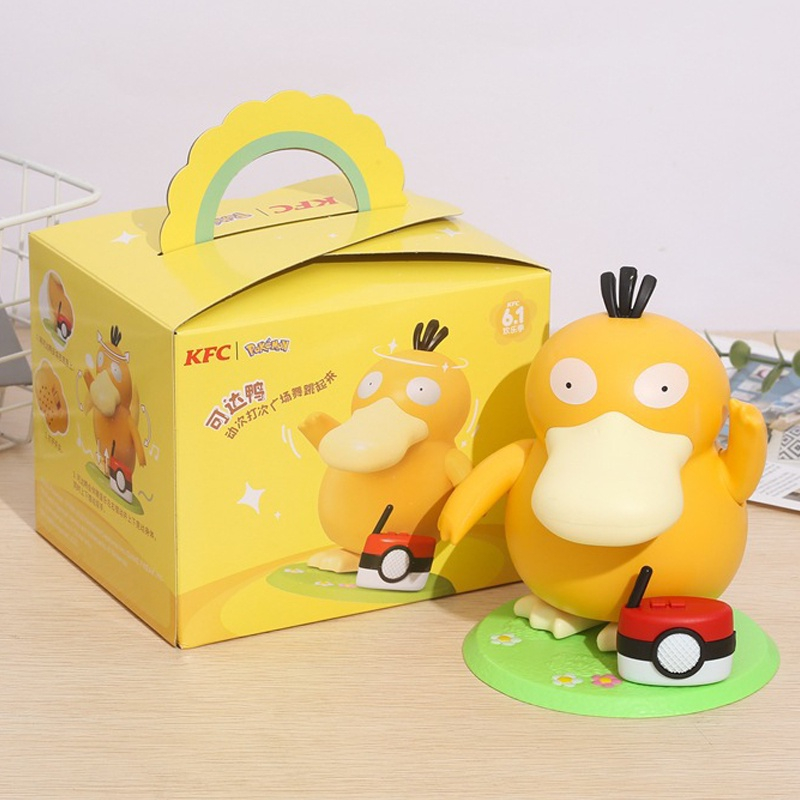 โมเดลฟิกเกอร์ การ์ตูนเป็ดปิกาจู Dancing KFC Psyduck ขนาด 15 ซม. ของเล่นสําหรับเด็ก
