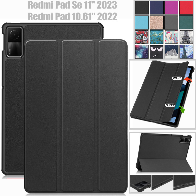 Xiaomi Redmi Pad Se 2023 Case 11'' Tablet Cover PU Leather Case with Auto Wake function Stand Flip Case for Redmi Pad 10.61 2022
