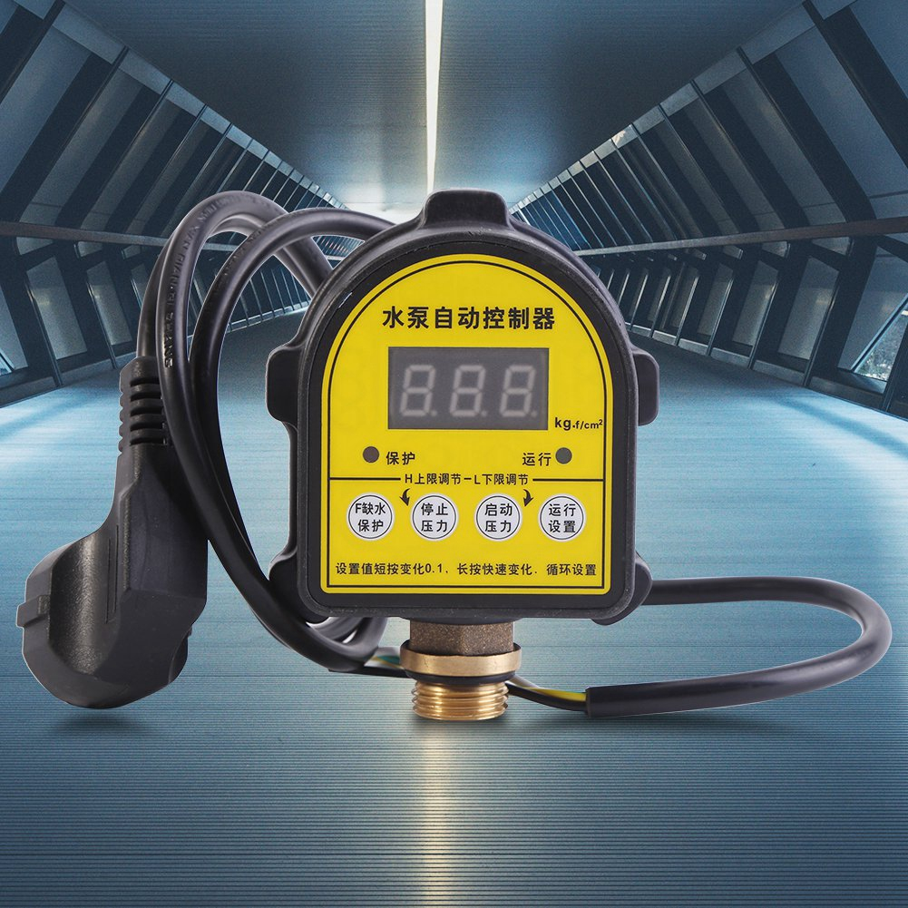 เครื่องปั๊มน้ําดิจิตอลควบคุมความดันอัจฉริยะสวิทช์เปิดปิด 220V