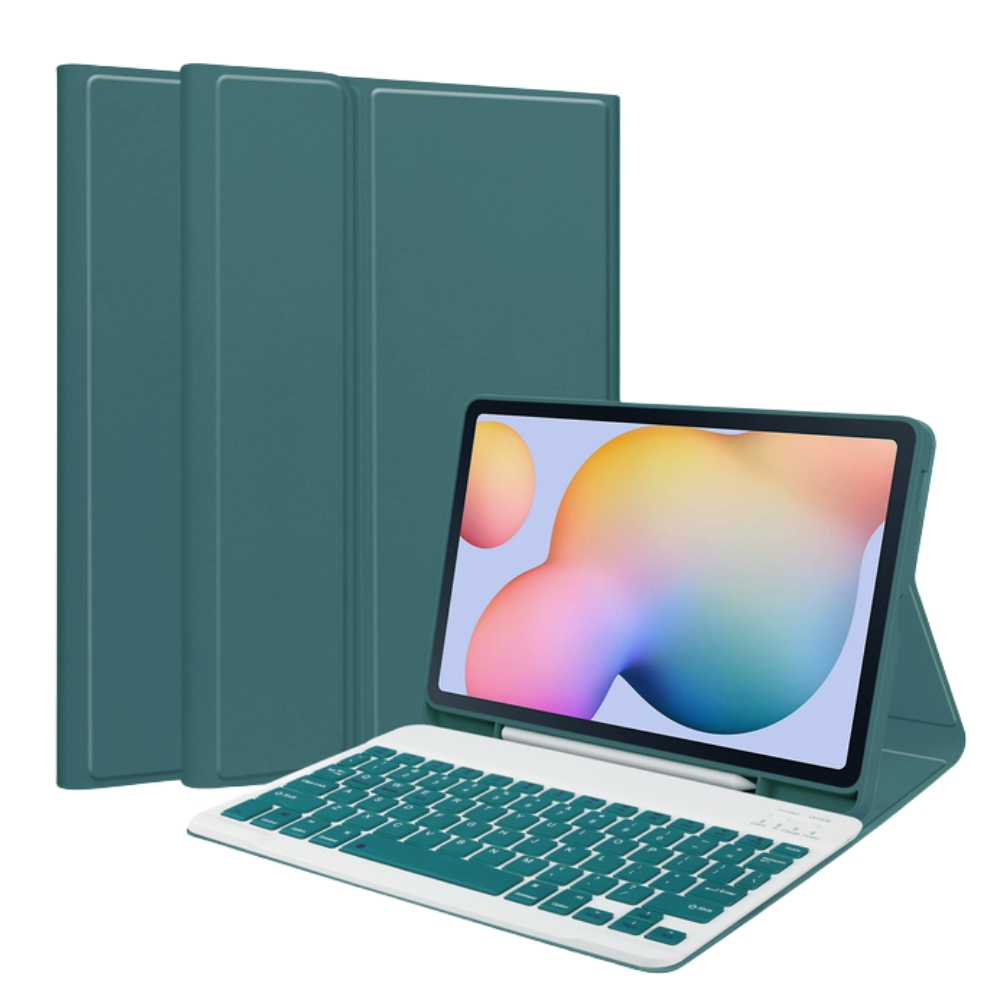 สําหรับ Samsung Galaxy Tab S6 Lite 10.4 คีย์บอร์ด S8 S7 S9 FE A7 A8 A9 + 11 "S10 Lite S11 กรณีบลูทูธ