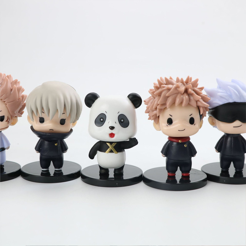 โมเดลฟิกเกอร์ PVC อนิเมะ Jujutsu Kaisen Itadori Yuji Gojo Satoru Fushiguro Megumi Inumaki Toge Nobara Panda Q Version ขนาด 7-8 ซม. ของเล่นสําหรับเด็ก 8 ชิ้น ต่อชุด ราคา ถูกที่สุด ดีลบีเคเค แกลเลอรีภาพที่ 4