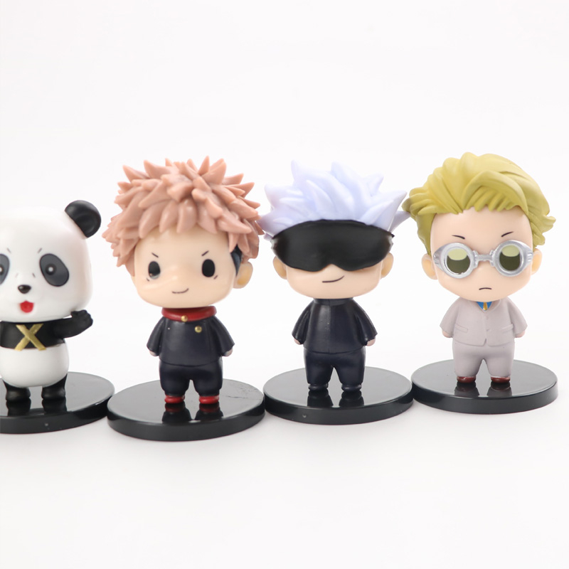 โมเดลฟิกเกอร์ PVC อนิเมะ Jujutsu Kaisen Itadori Yuji Gojo Satoru Fushiguro Megumi Inumaki Toge Nobara Panda Q Version ขนาด 7-8 ซม. ของเล่นสําหรับเด็ก 8 ชิ้น ต่อชุด - รูปที่ 2