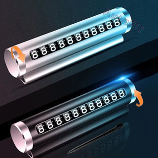 ป้ายหมายเลขโทรศัพท์ แบบหมุนได้ อุปกรณ์เสริม สําหรับจอดรถยนต์…