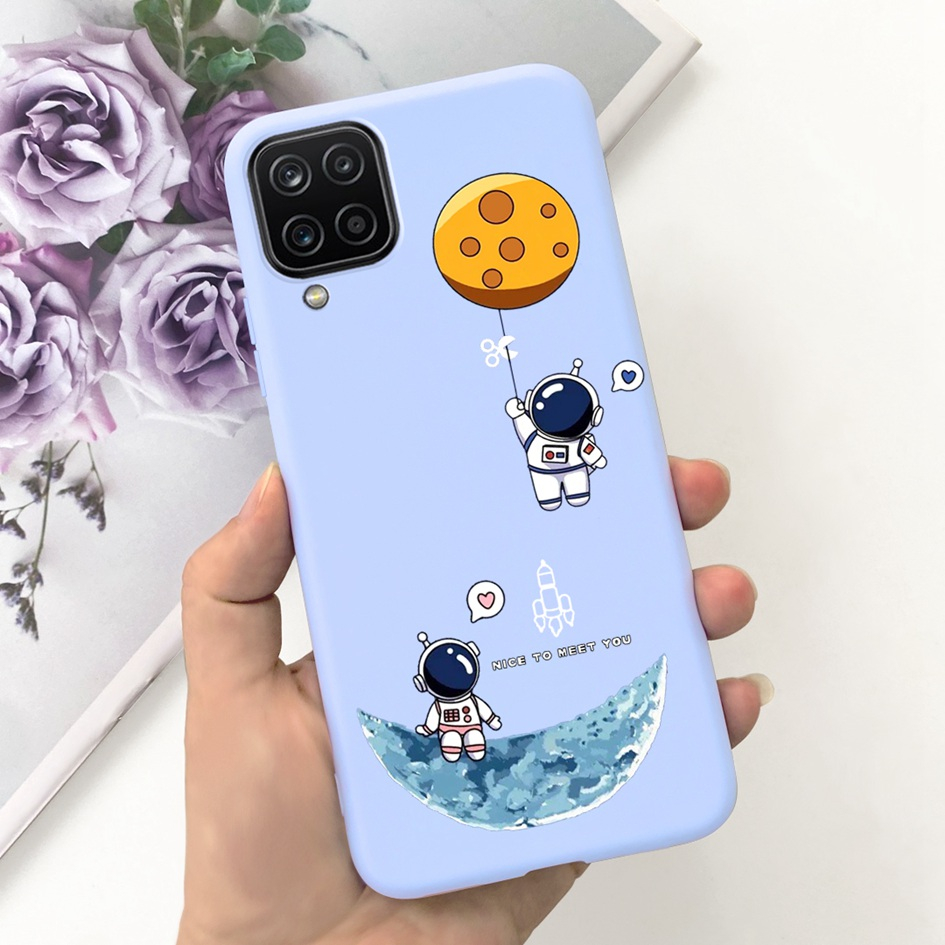 เคสซิลิโคนนิ่ม ลายไดโนเสาร์ นักบินอวกาศ สําหรับ Samsung Galaxy A12 Samsung A12 A42 M12 M42 5G