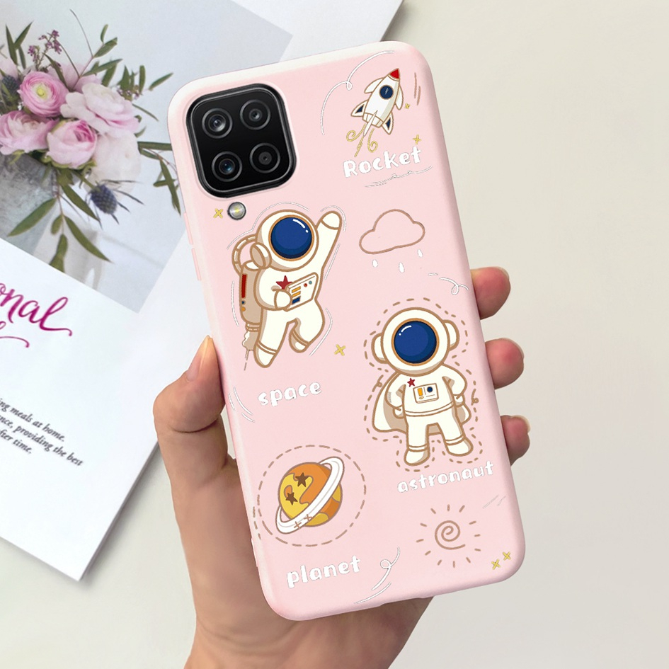 เคสซิลิโคนนิ่ม ลายไดโนเสาร์ นักบินอวกาศ สําหรับ Samsung Galaxy A12 Samsung A12 A42 M12 M42 5G