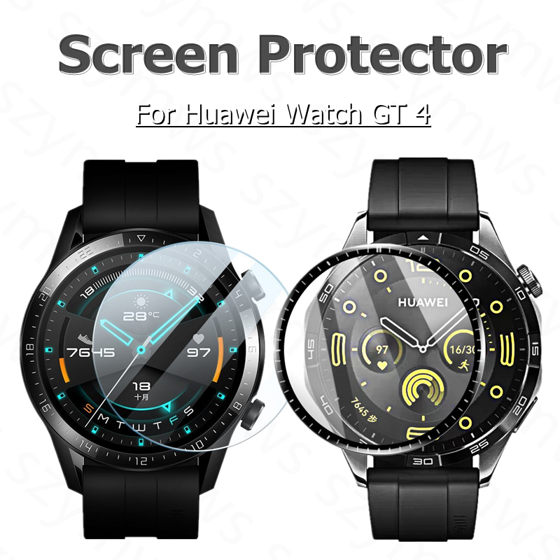 ฟิล์มกันรอยหน้าจอไฮโดรเจล TPU นิ่ม แบบเต็มจอ สําหรับ Huawei Smart Watch GT 4 GT4 46 มม. 41 มม.