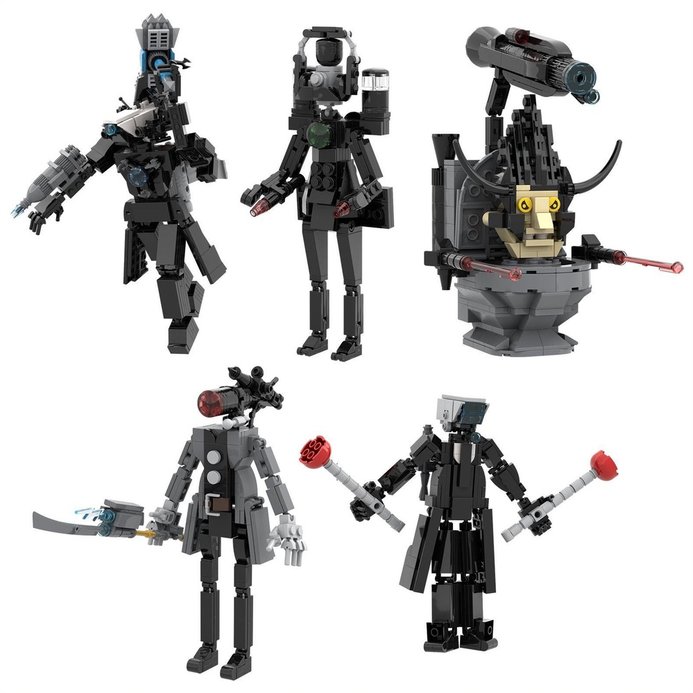 ใหม่! Skibidi ของเล่นบล็อกตัวต่อห้องน้ํา Titan TVMAN