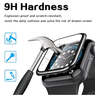 ฟิล์มกระจกนิรภัยกันรอยหน้าจอ 3D แบบโค้ง เต็มจอ สําหรับ Watch Series11, 10 9 8 7 6 5 4 3 2 1 SE SE2 Ultra Ultra 2 ขนาด 45/41/38/42 มม. 40 มม. 44 มม. Compatible for iwatch ฟิล์ม