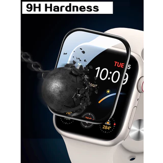 ฟิล์มกระจกนิรภัยกันรอยหน้าจอ 3D แบบโค้ง เต็มจอ สําหรับ Watch Series11, 10 9 8 7 6 5 4 3 2 1 SE SE2 Ultra Ultra 2 ขนาด 45/41/38/42 มม. 40 มม. 44 มม. Compatible for iwatch ฟิล์ม