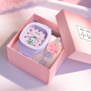 【พร้อมส่ง】นาฬิกาข้อมือควอตซ์แฟชั่น ทรงสี่เหลี่ยม ลายยูนิคอร์นน่ารัก ขนาดเล็ก สําหรับนักเรียนหญิง