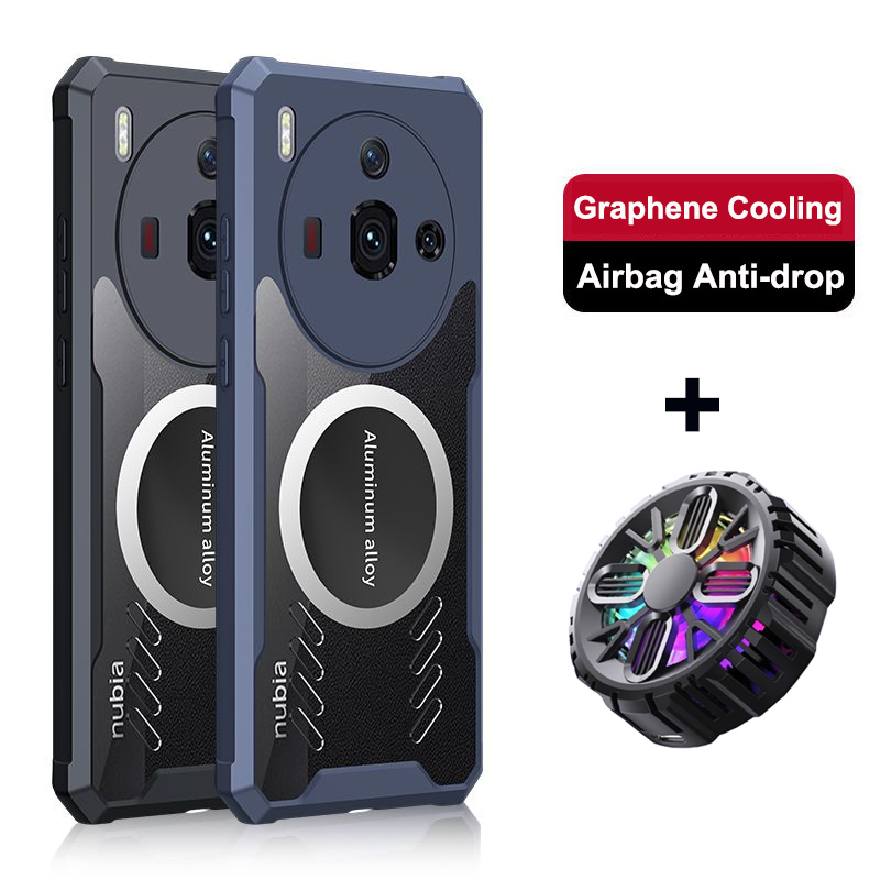 สําหรับ Nubia Z50 Ultra กรณี Z50S Pro Graphene ปกหลังสําหรับ Nubia Z50 5G ความร้อนเกมแม่เหล็ก Coolin