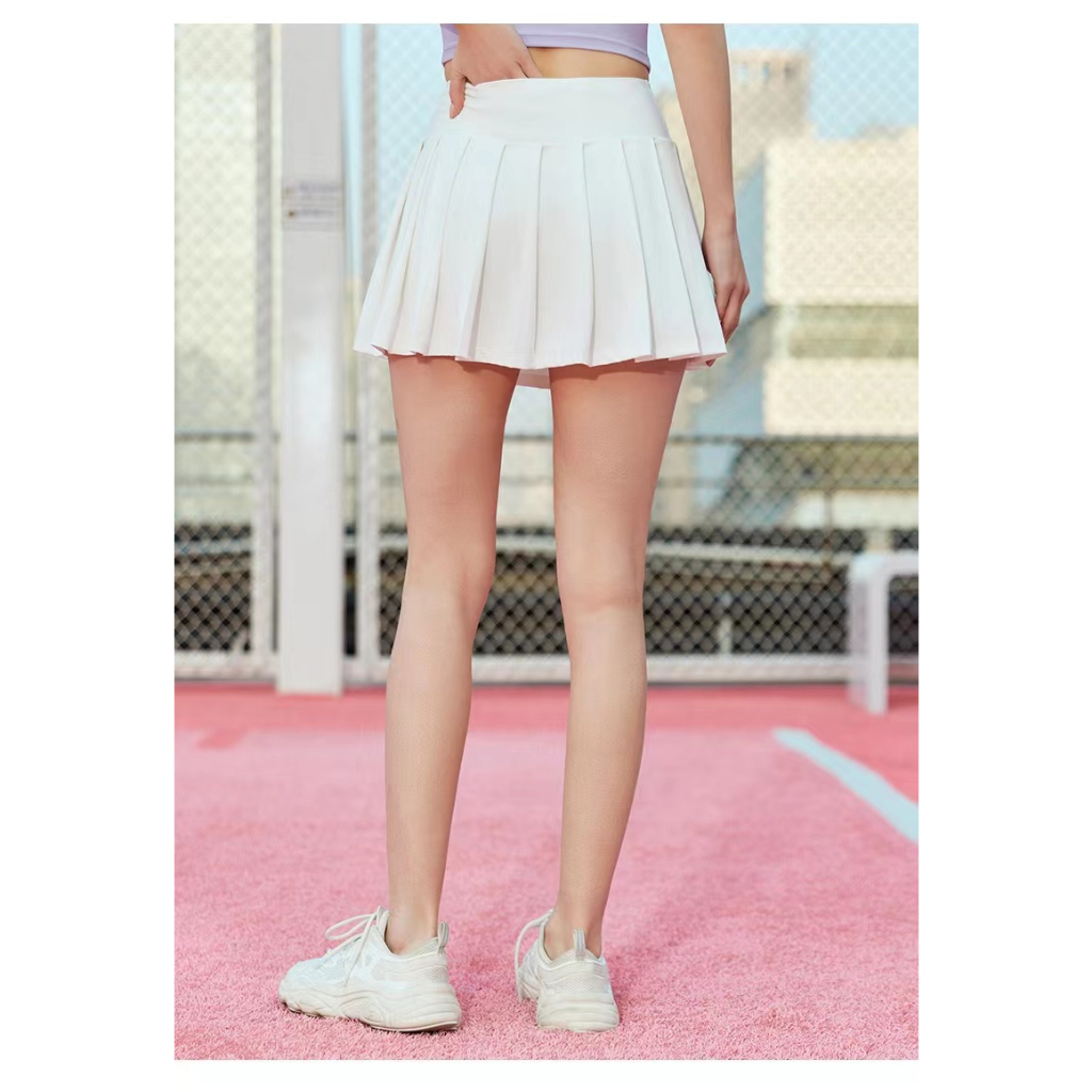 กระโปรงโยคะสตรีเทนนิสเอวสูงมีกระเป๋า - รูปที่ 4