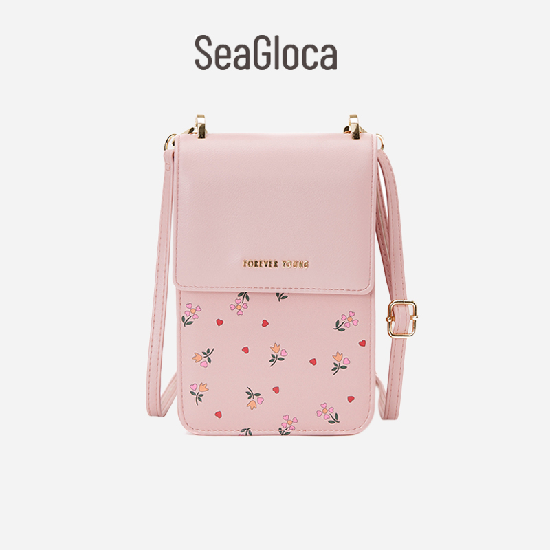 Seagloca ใหม่ กระเป๋าสะพายไหล่ สะพายข้าง แนวตั้ง ความจุขนาดใหญ่ พิมพ์ลาย สไตล์เกาหลี สําหรับสตรี No 1661