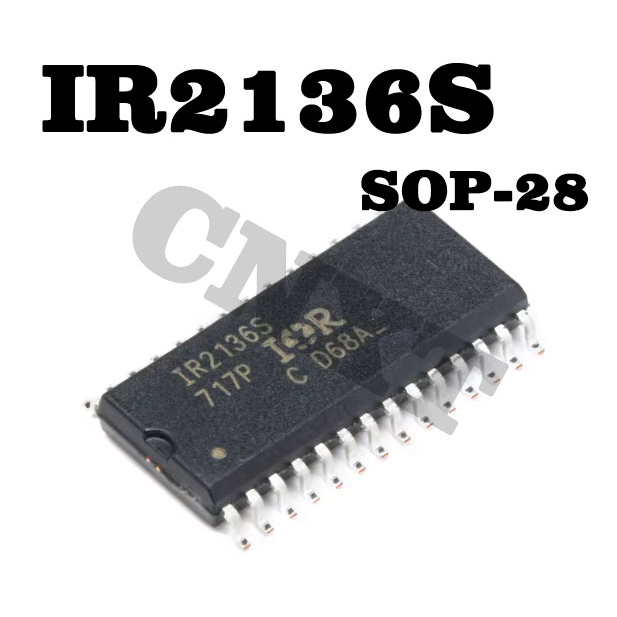 ใหม่ ของแท้ ชิพไดรเวอร์กระจังหน้ารถยนต์ สามเฟส IR2136S IR2136STRPBF IR2136 SOIC-28 600V 5 ชิ้น