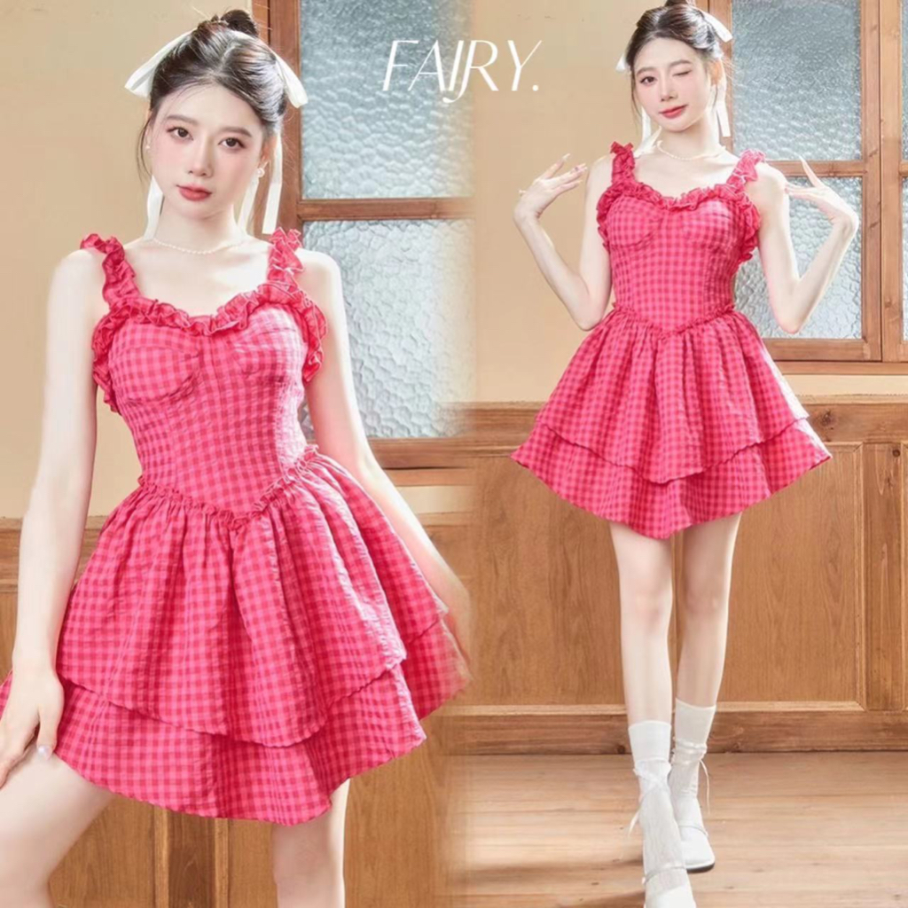 Fairy ใหม่กระโปรงทรงสวยสไตล์เจ้าหญิงของสาวที่ดูบริสุทธิ์ร้อนแรงสีแก้วมังกร