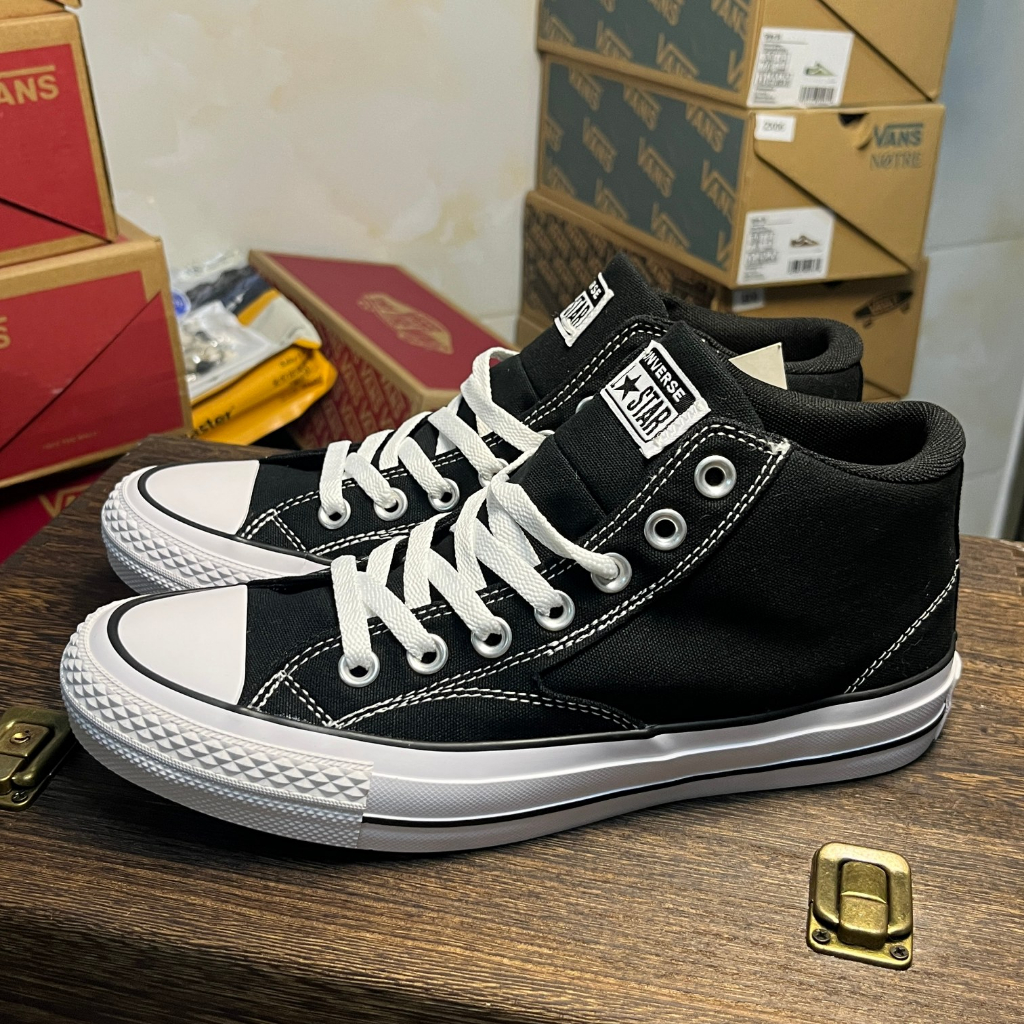 Converse Chuck All Star Malden รองเท้าผ้าใบลําลองสีดํา