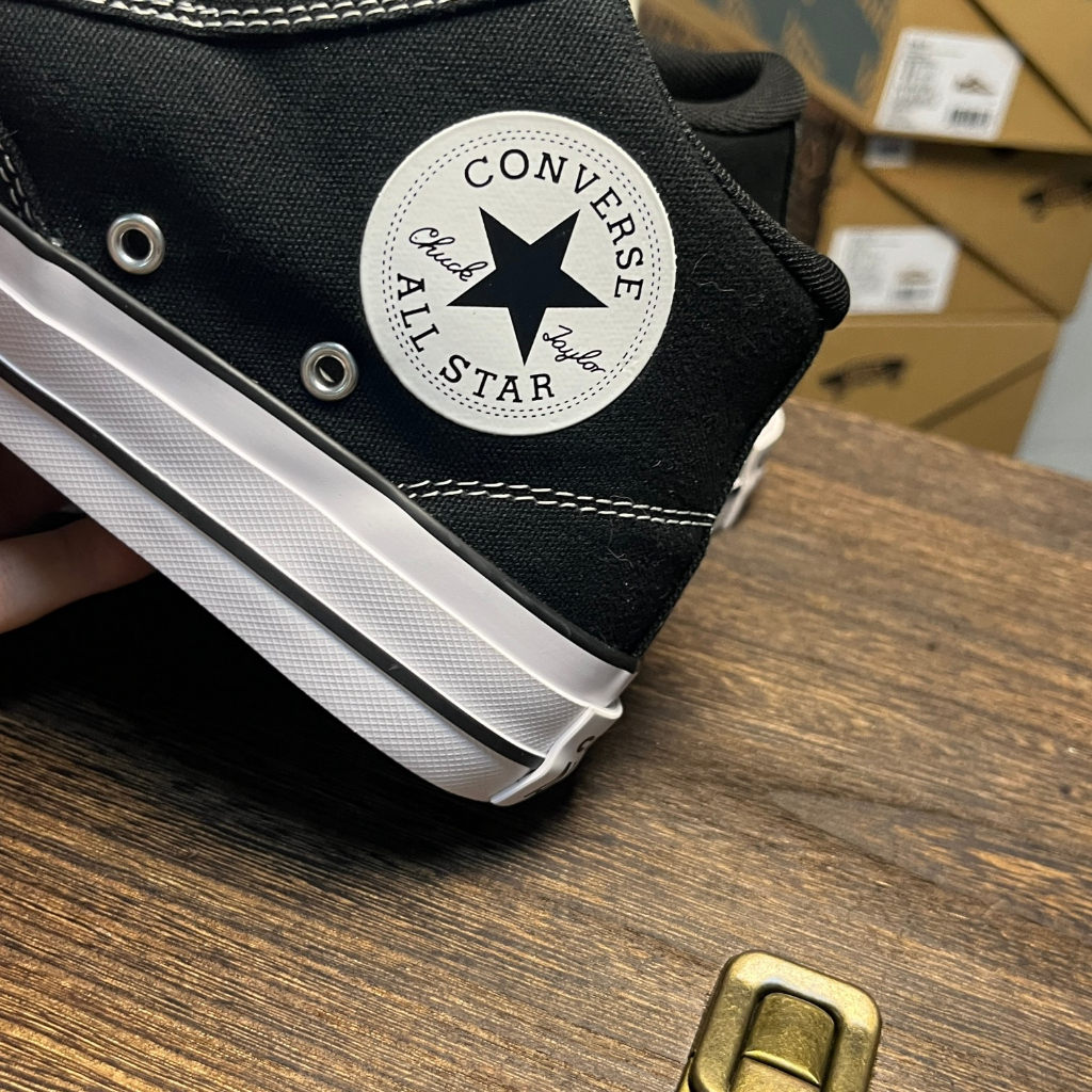 Converse Chuck All Star Malden รองเท้าผ้าใบลําลองสีดํา