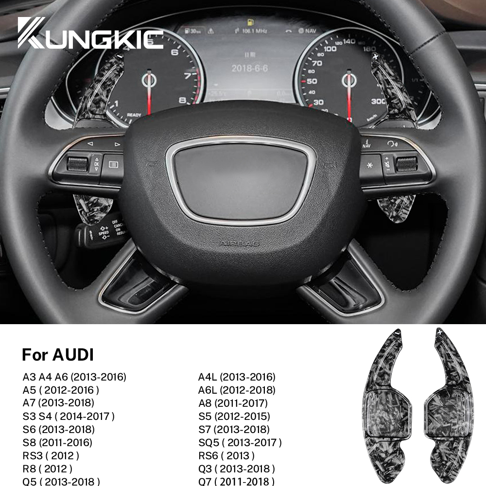 สําหรับ Audi พวงมาลัย Paddles Shifter สําหรับ Audi A3 A4 A5 A6 A7 A8 Q3 Q5 Q7 RS3 RS6 S3 S5 S7 S8 R8