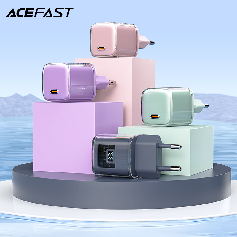 ACEFAST A53 30W USB C GaN Charger ประเภท C Plug Fast Charger สําหรับ iPhone 14 Pro Max/14 Pro/14/13,