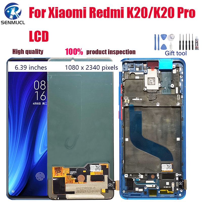 แผงหน้าจอสัมผัสดิจิทัล LCD พร้อมกรอบ สําหรับ Xiaomi Redmi K20 K20 Pro