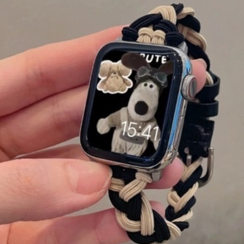 สายนาฬิกาข้อมือไนล่อนถัก สําหรับ Apple Watch 8 s7 Iwatch 6SE654321หญิง