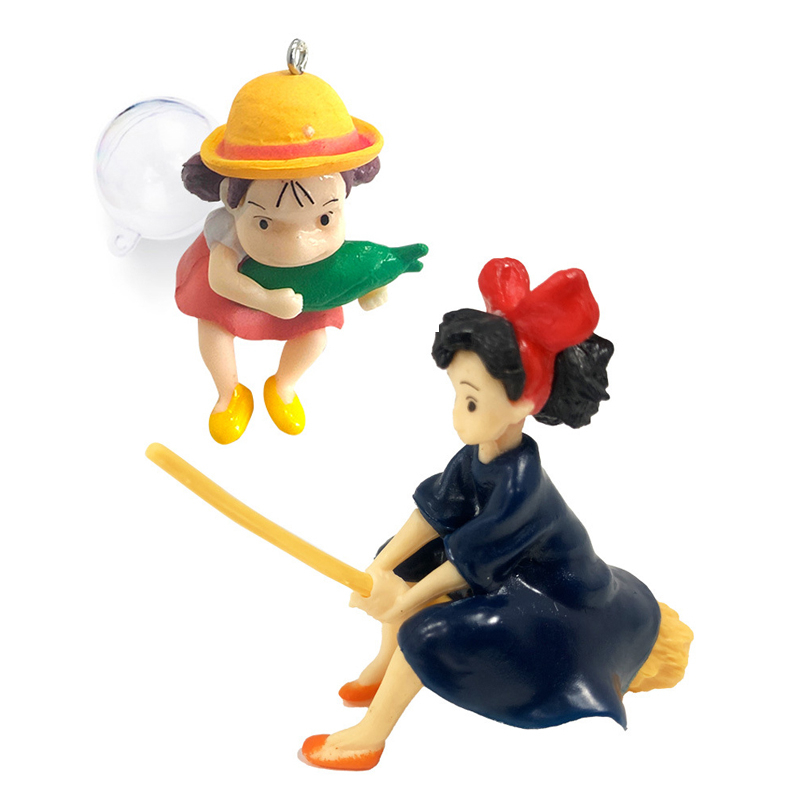 โมเดลฟิกเกอร์ PVC รูป Hayao Miyazaki Studio Ghibli Totoro Mei Kiki's Delivery Service Mini Q Version ขนาด 4-5 ซม. ของเล่นสําหรับเด็ก